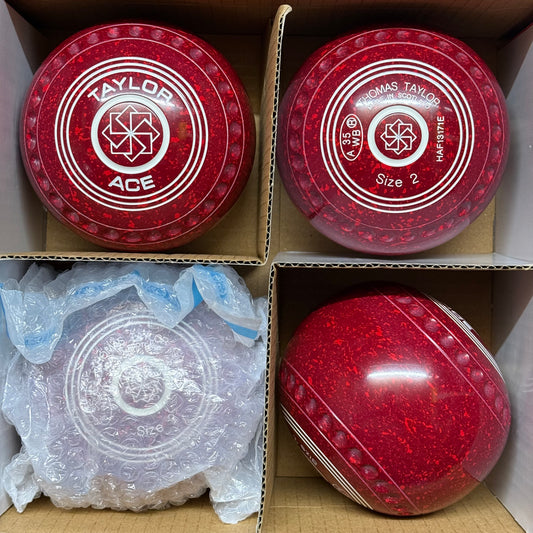 Taylor Ace - Size 2 - Red Velvet (White Rings) - WB35 Stamp
