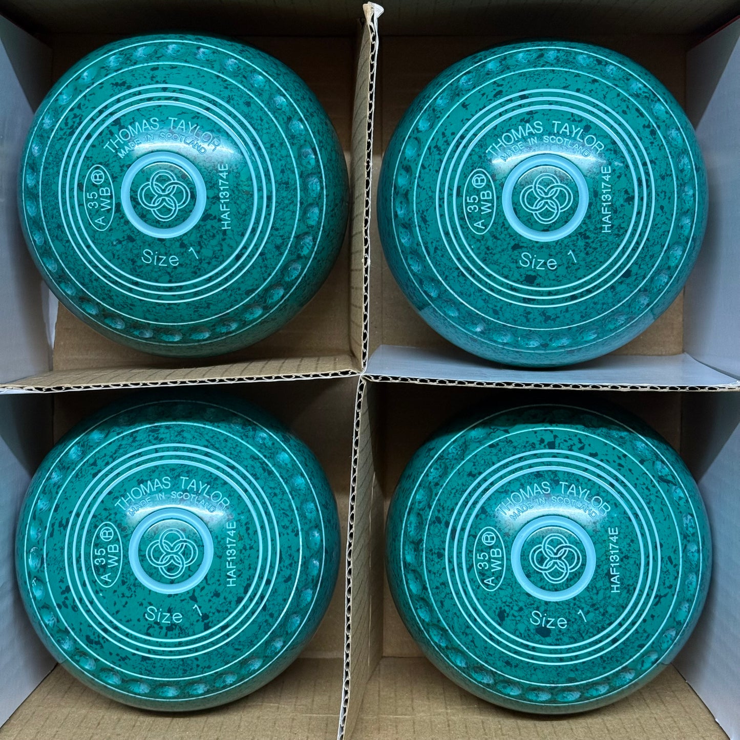 Taylor Ace - Size 1 - Emerald Green (Turquoise Rings) - WB35 Stamp