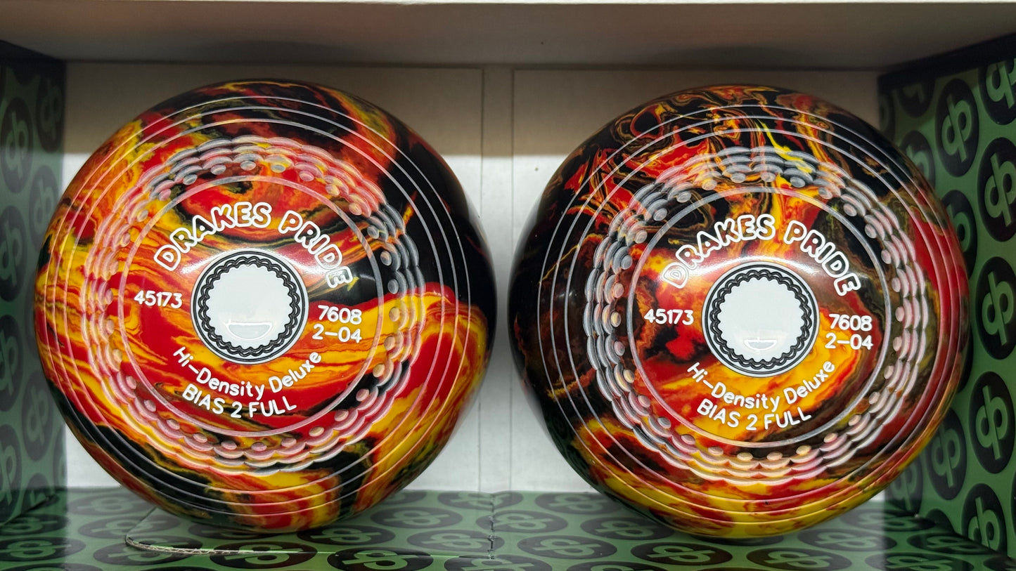 Drakes Pride Hi-Density Deluxe Harlequin - 2lb 4oz - Fireball (White Mounts) - 2 Full Bias