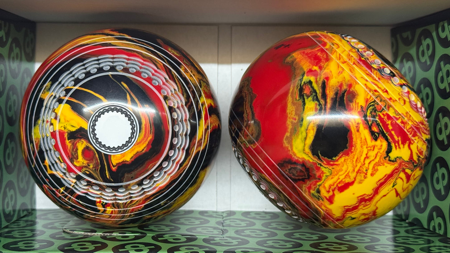 Drakes Pride Hi-Density Deluxe Harlequin - 2lb 4oz - Fireball (White Mounts) - 2 Full Bias