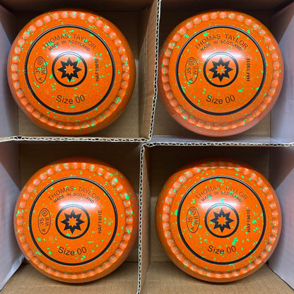 Taylor Ace with Xtreme Grip - Size 00 - Orange/Lime (Black Rings) - WB35 Stamp