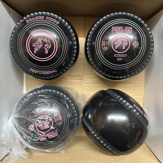 Drakes Pride PRO-50 - Size 0H - Black (Pink Rings) - WB33 Stamp