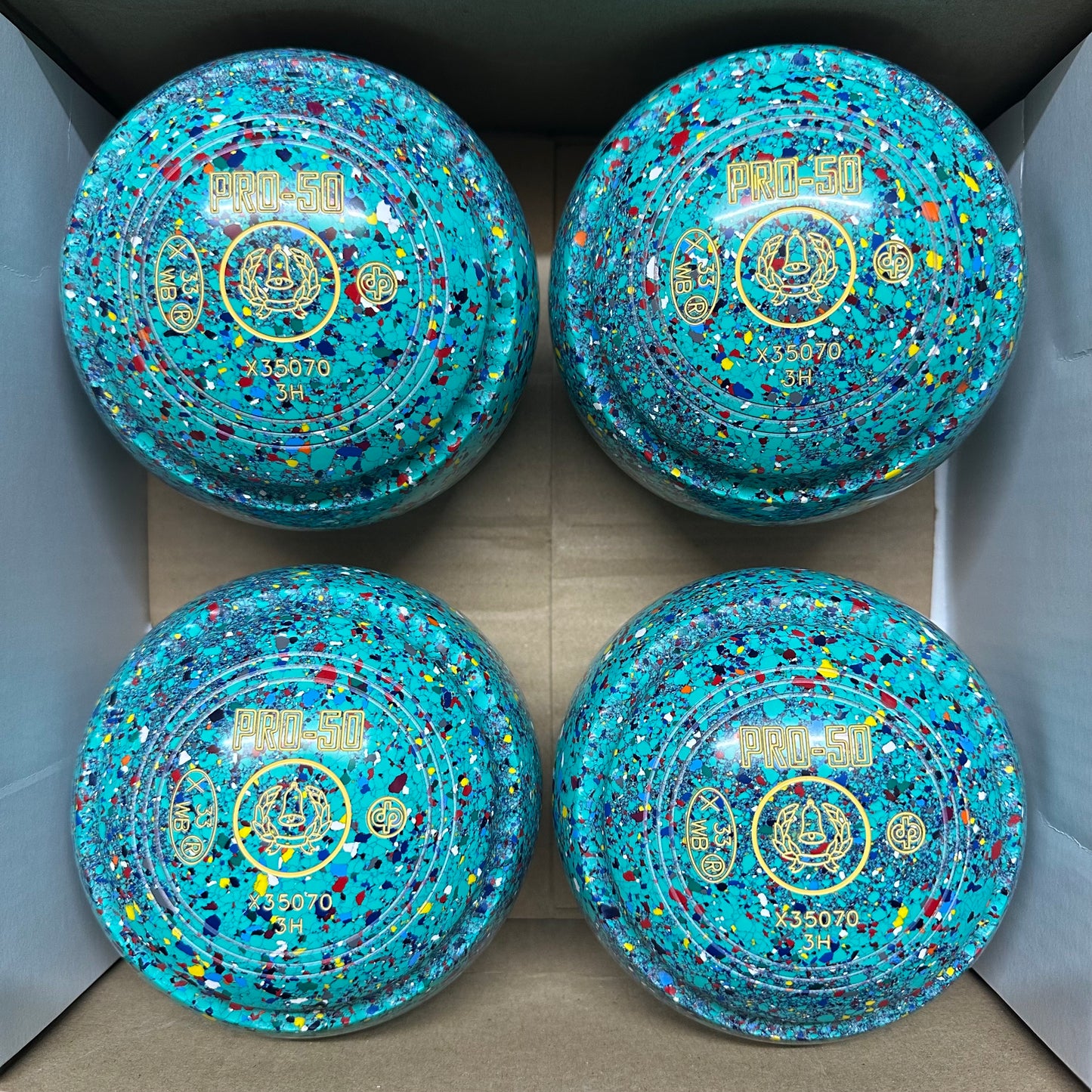 Drakes Pride PRO-50 - Size 3H - Mint Harlequin (Yellow Rings) - WB33 Stamp