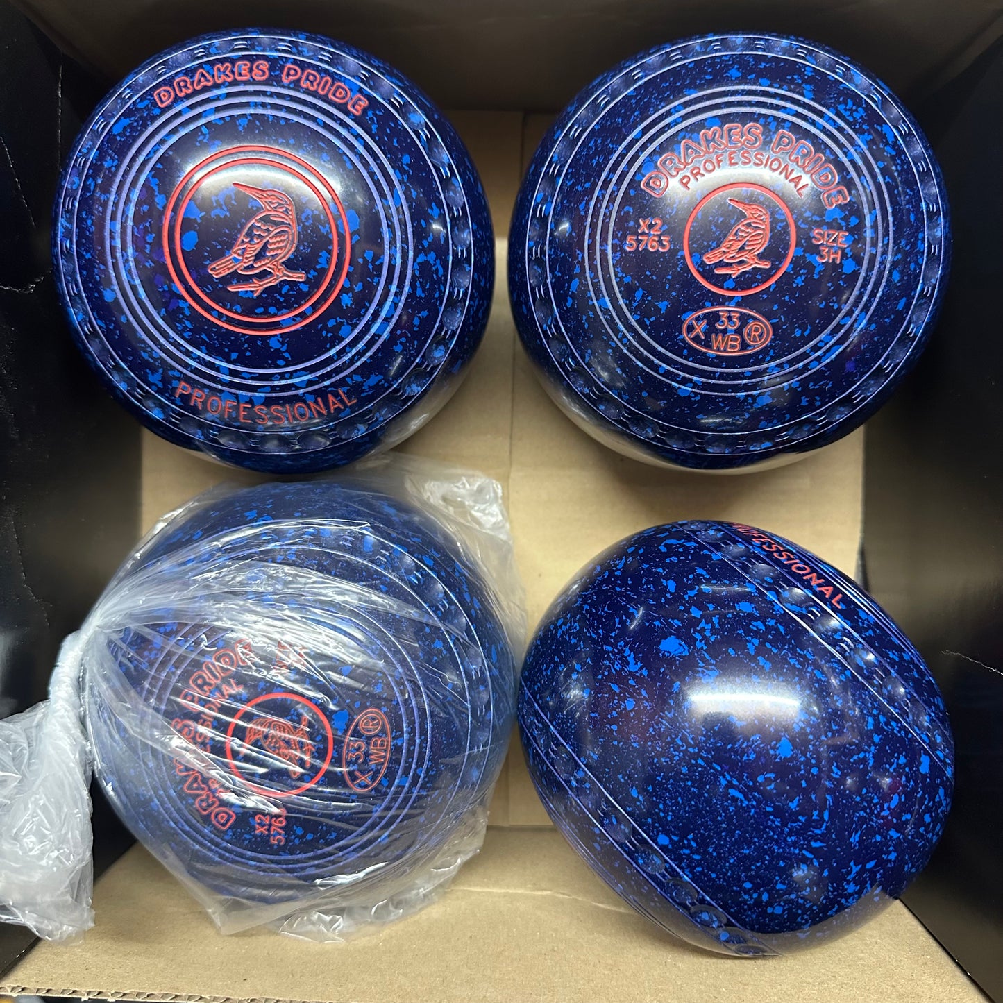 Drakes Pride Professional - Size 3H - Dark Blue/Blue (Red Rings) - WB33 Stamp