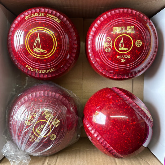 Drakes Pride PRO-50 - Size 3H - Maroon/Red (Yellow Rings) - WB33 Stamp