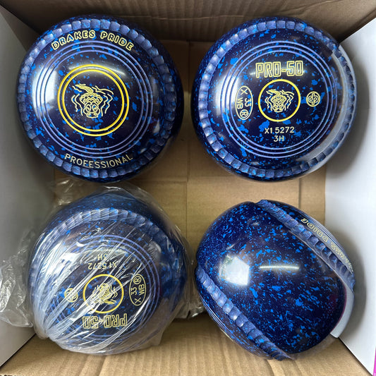 Drakes Pride PRO-50 - Size 3H - Dark Blue/Blue (Yellow Rings) - WB33 Stamp
