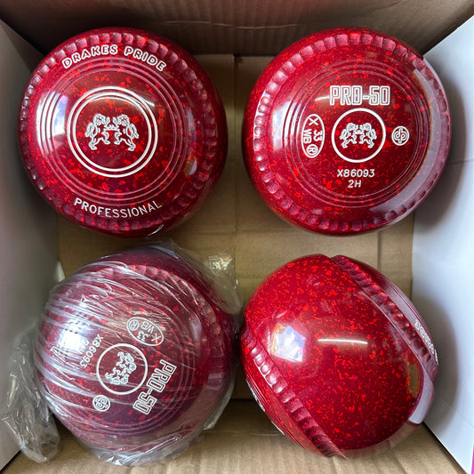 Drakes Pride PRO-50 - Size 2H - Maroon/Red (White Rings) - WB33 Stamp