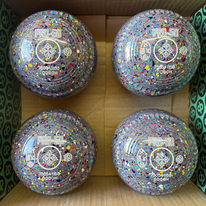 Drakes Pride PRO-50 - Size 0000H - Grey Harlequin (White Rings) - WB34 Stamp