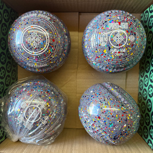 Drakes Pride PRO-50 - Size 0000H - Grey Harlequin (White Rings) - WB34 Stamp