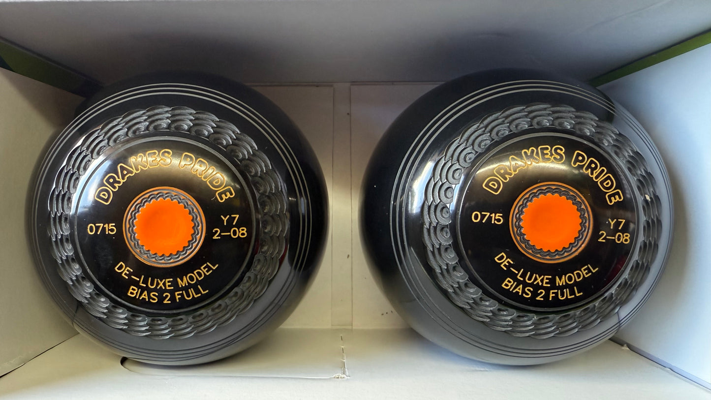 Drakes Pride Deluxe - 2lb 8oz - Black (Orange Mounts) - 2 Full Bias