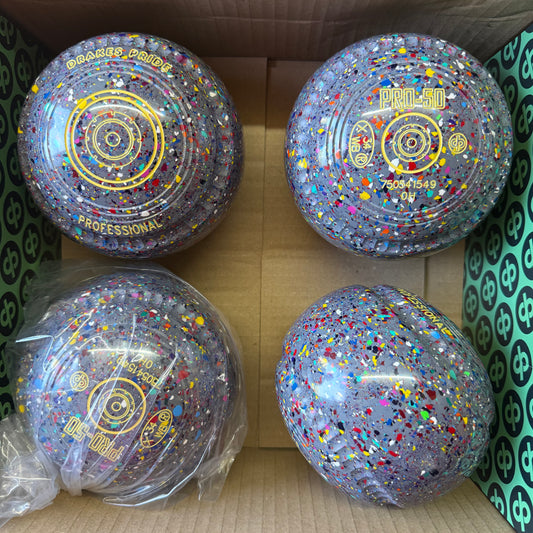 Drakes Pride PRO-50 - Size 0H - Grey Harlequin (Yellow Rings) - WB34 Stamp