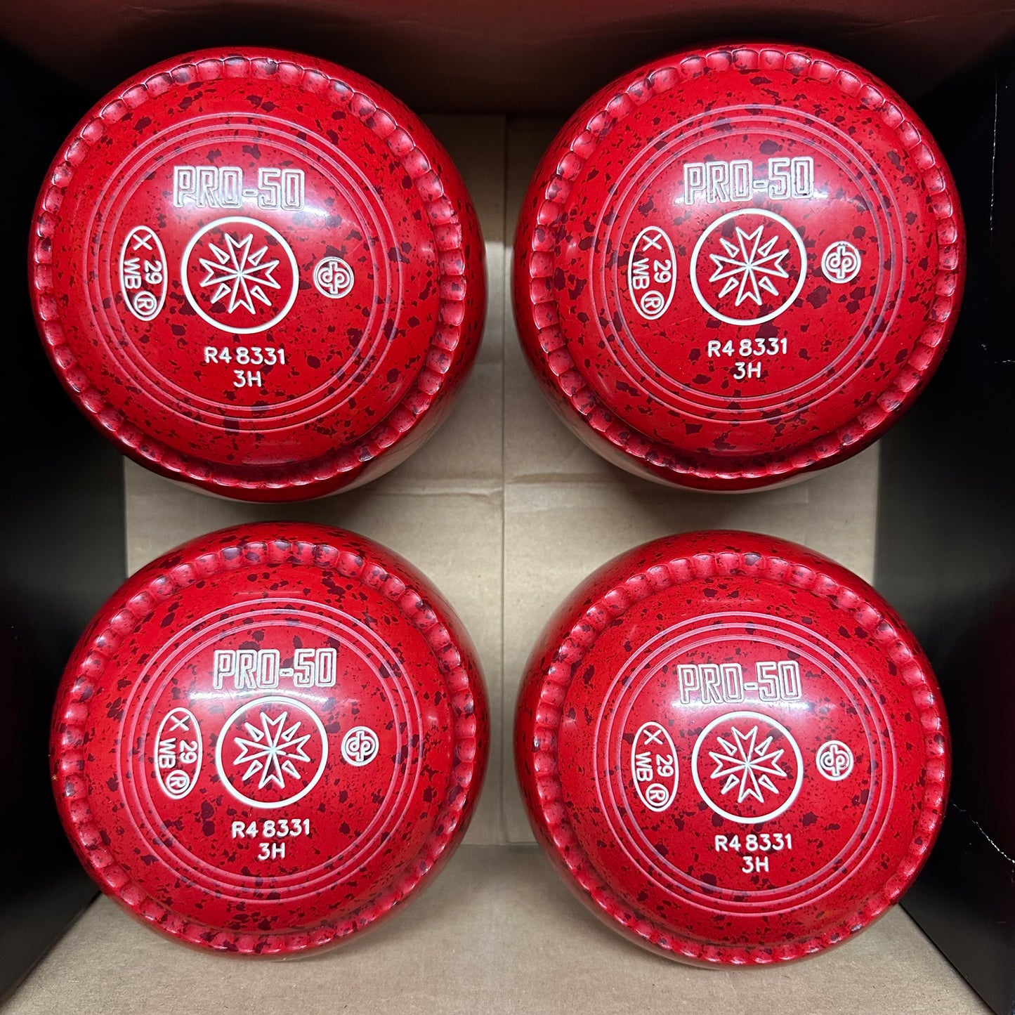 UB2555 Drakes Pride PRO-50 - Red/Maroon - Size 3 Heavy - WB29 Stamp