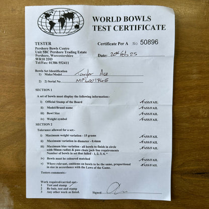 UB2569 Taylor Ace - Black - Size 3 Heavy - WB34 Stamp (Retest)