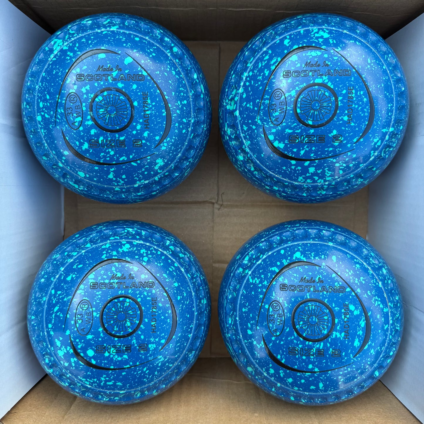 UB2631 Taylor Blaze - Blue/Mint - Size 2 Heavy - WB33 Stamp