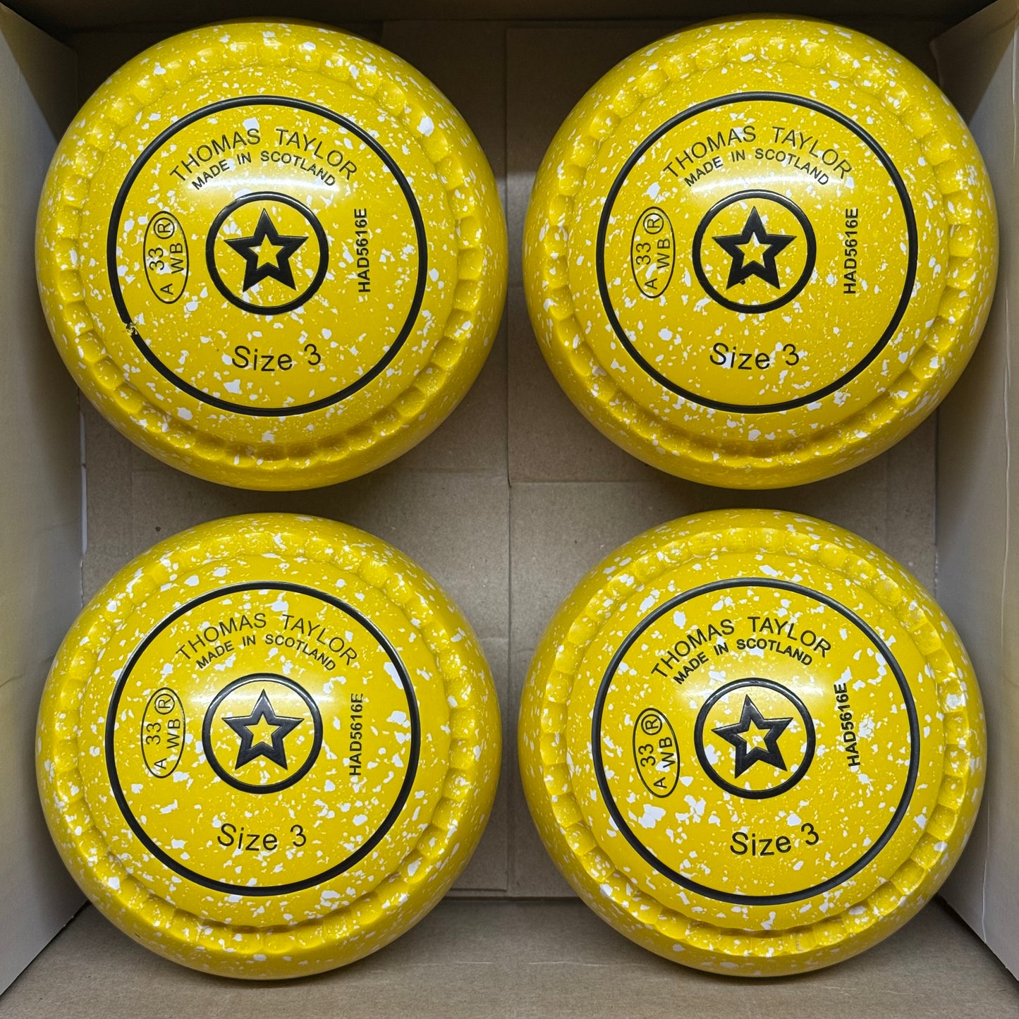 UB2665 Taylor Ace with Xtreme Grip - Lemon Sherbet - Size 3 Heavy - WB33 Stamp