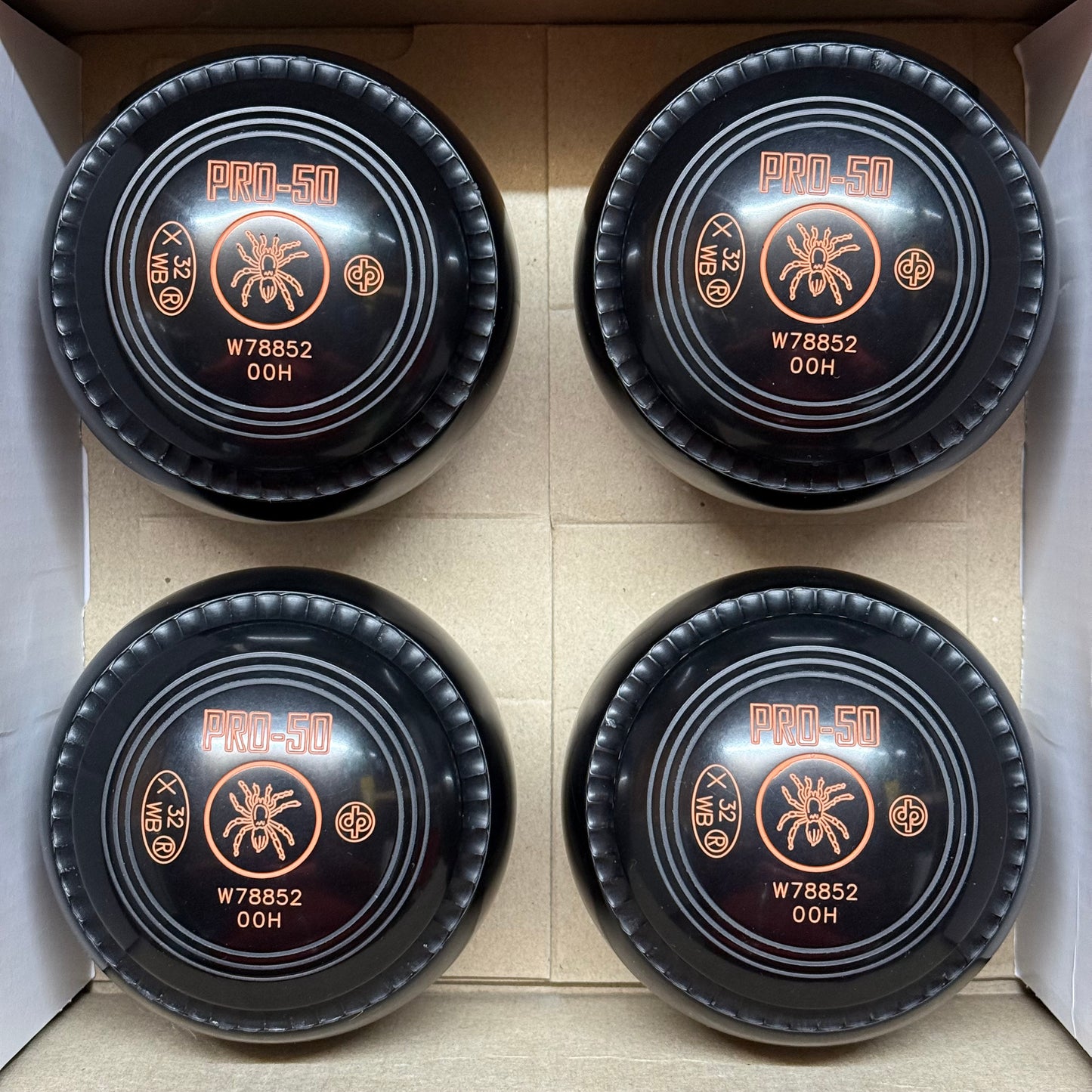 UB2668 Drakes Pride PRO-50 - Black - Size 00 Heavy - WB32 Stamp