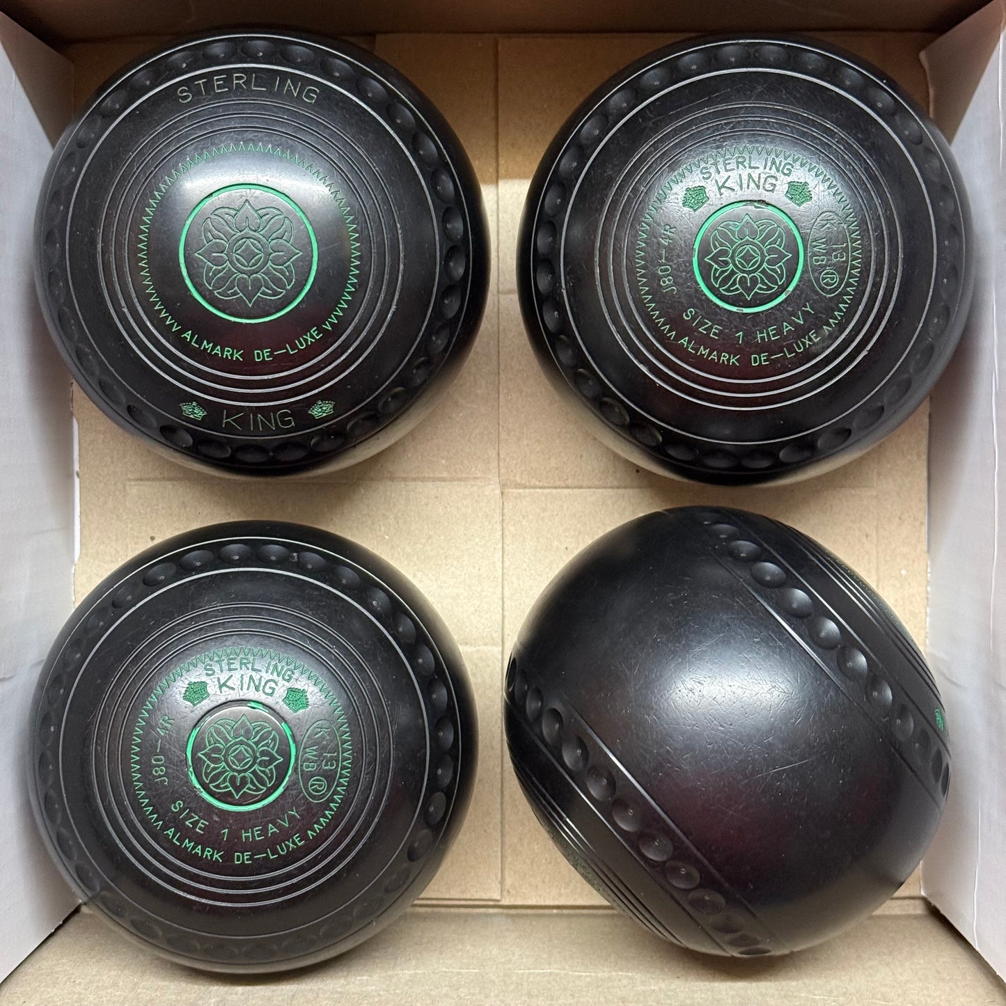 UB2679 Almark Sterling King - Black - Size 1 Heavy - WB13 Stamp