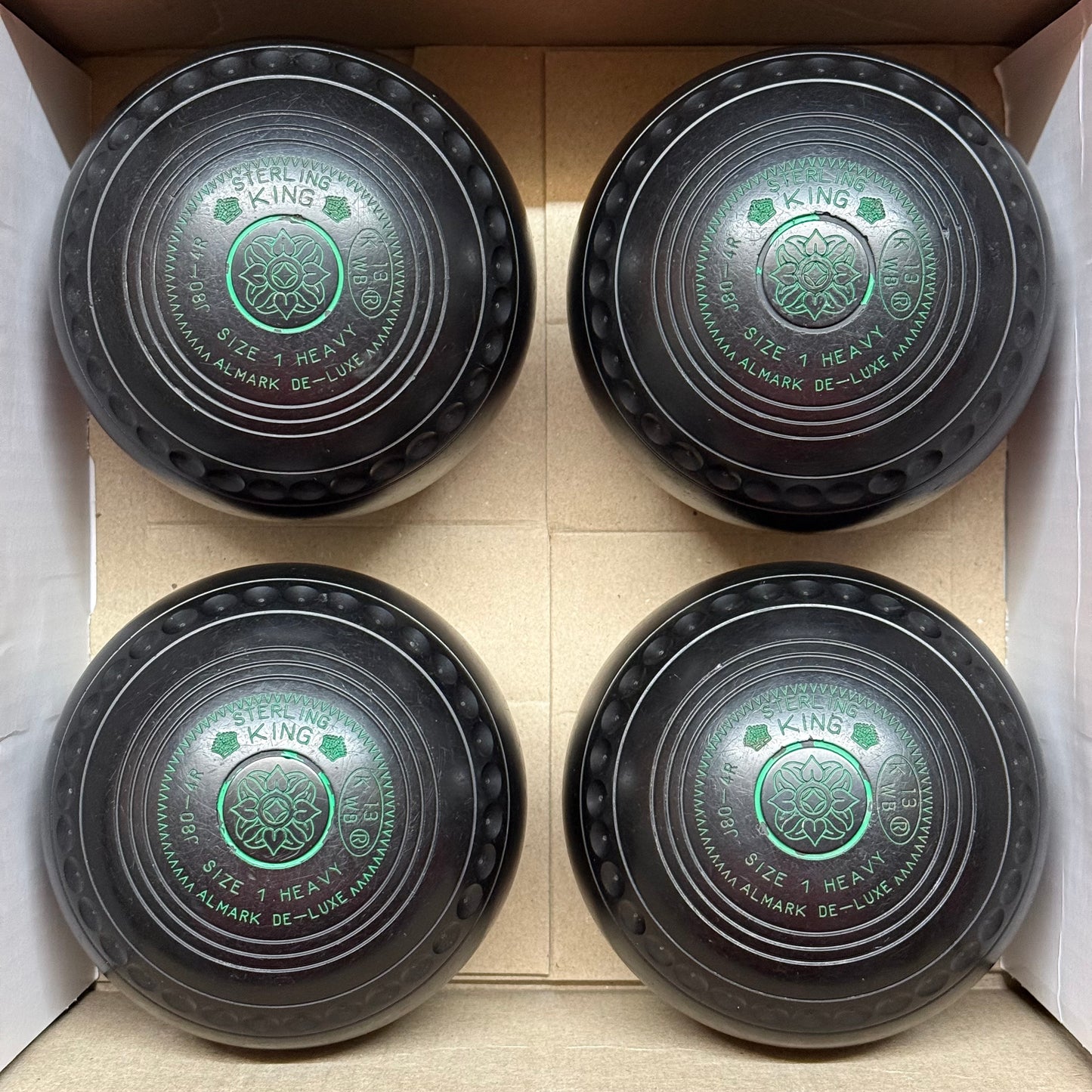 UB2679 Almark Sterling King - Black - Size 1 Heavy - WB13 Stamp