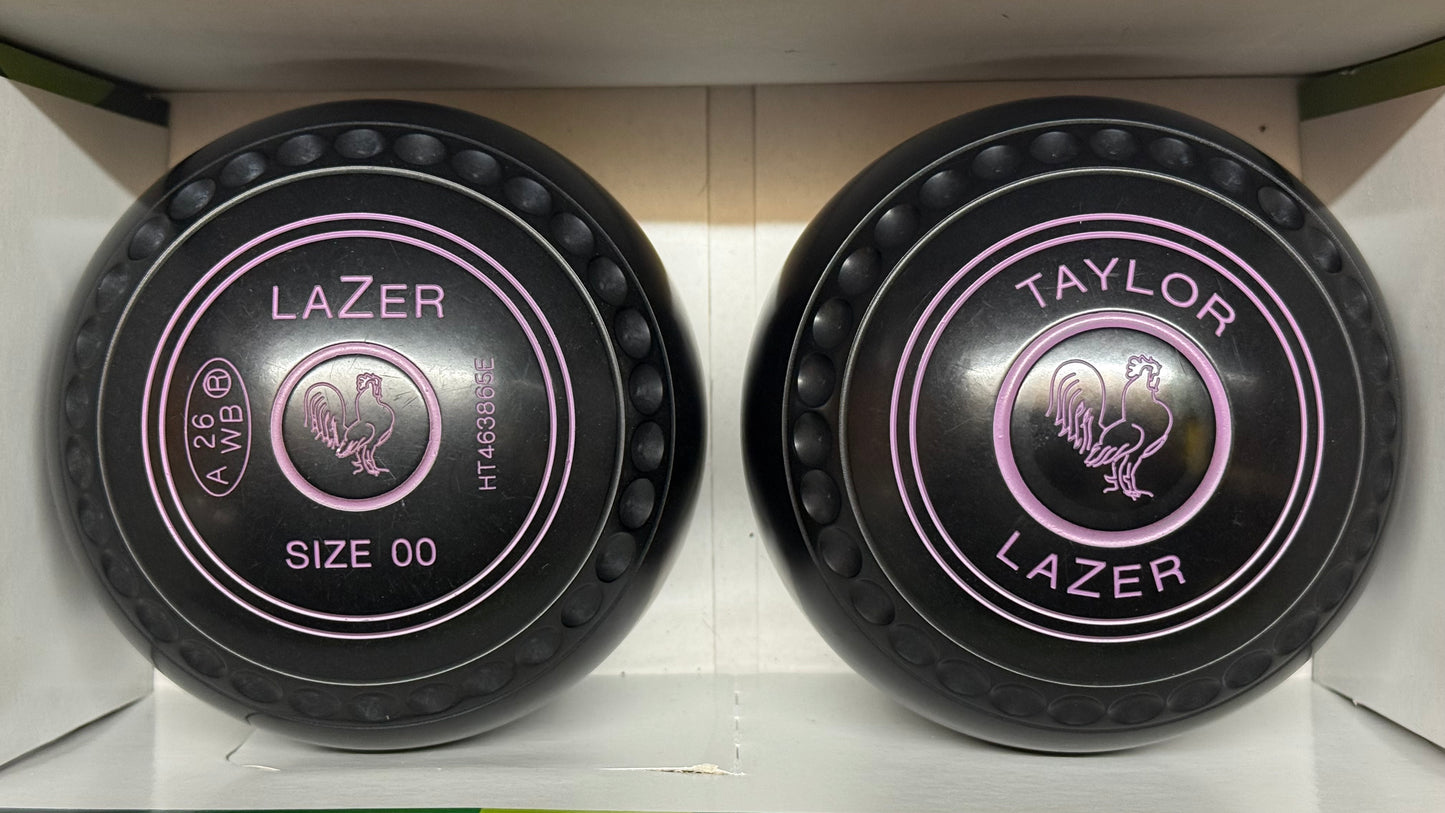 UB2741 Taylor Lazer (PAIR) - Black - Size 00 Heavy - WB26 Stamp