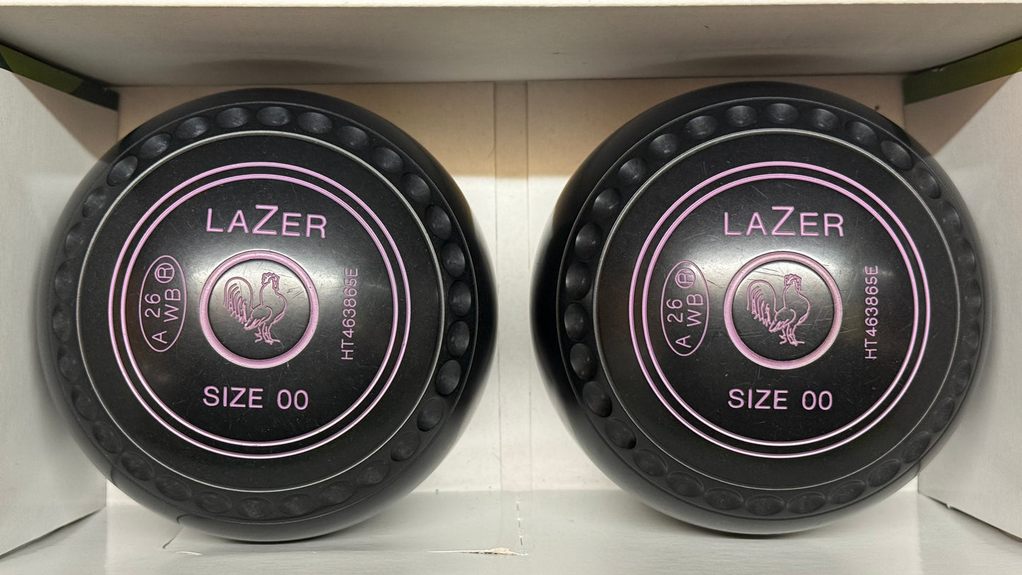 UB2741 Taylor Lazer (PAIR) - Black - Size 00 Heavy - WB26 Stamp