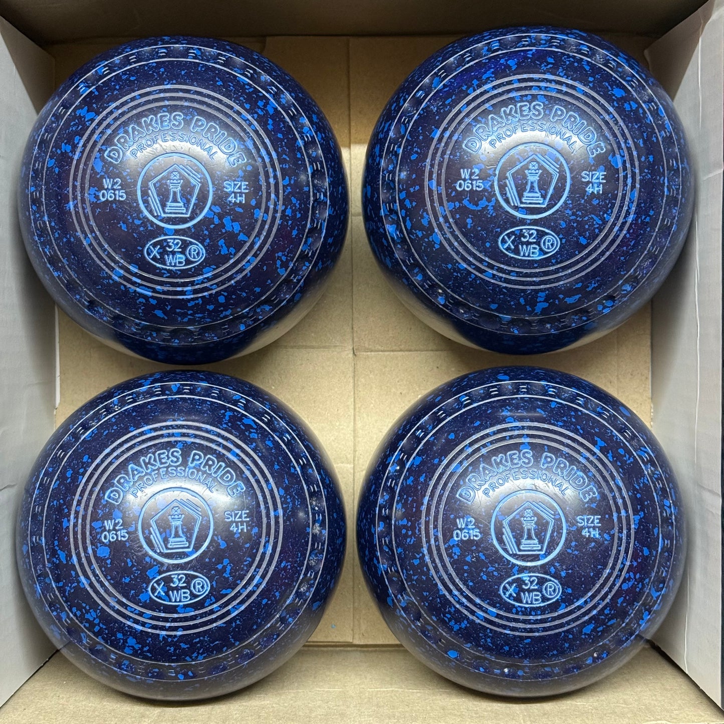 UB2800 Drakes Pride Professional - Dark Blue/Blue - Size 4 Heavy - WB32 Stamp