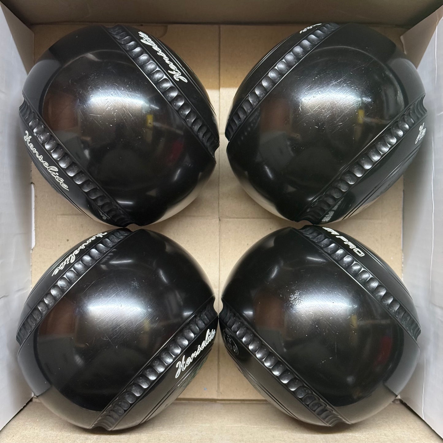 UB2811 Henselite Tiger Pro - Black - Size 4 Heavy (Deep 50 Grip) - WB29(Retested) Stamp