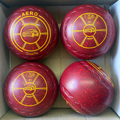 UB2813 Aero Groove - Maroon/Red - Size 4 Heavy (Z-Scoop Grip) - WB25 Stamp