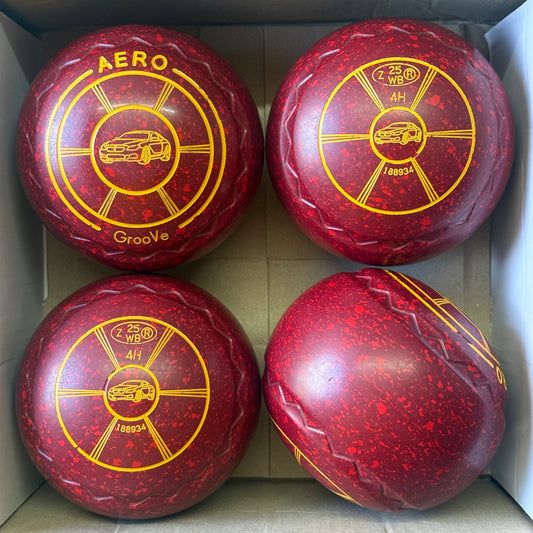 UB2813 Aero Groove - Maroon/Red - Size 4 Heavy (Z-Scoop Grip) - WB25 Stamp