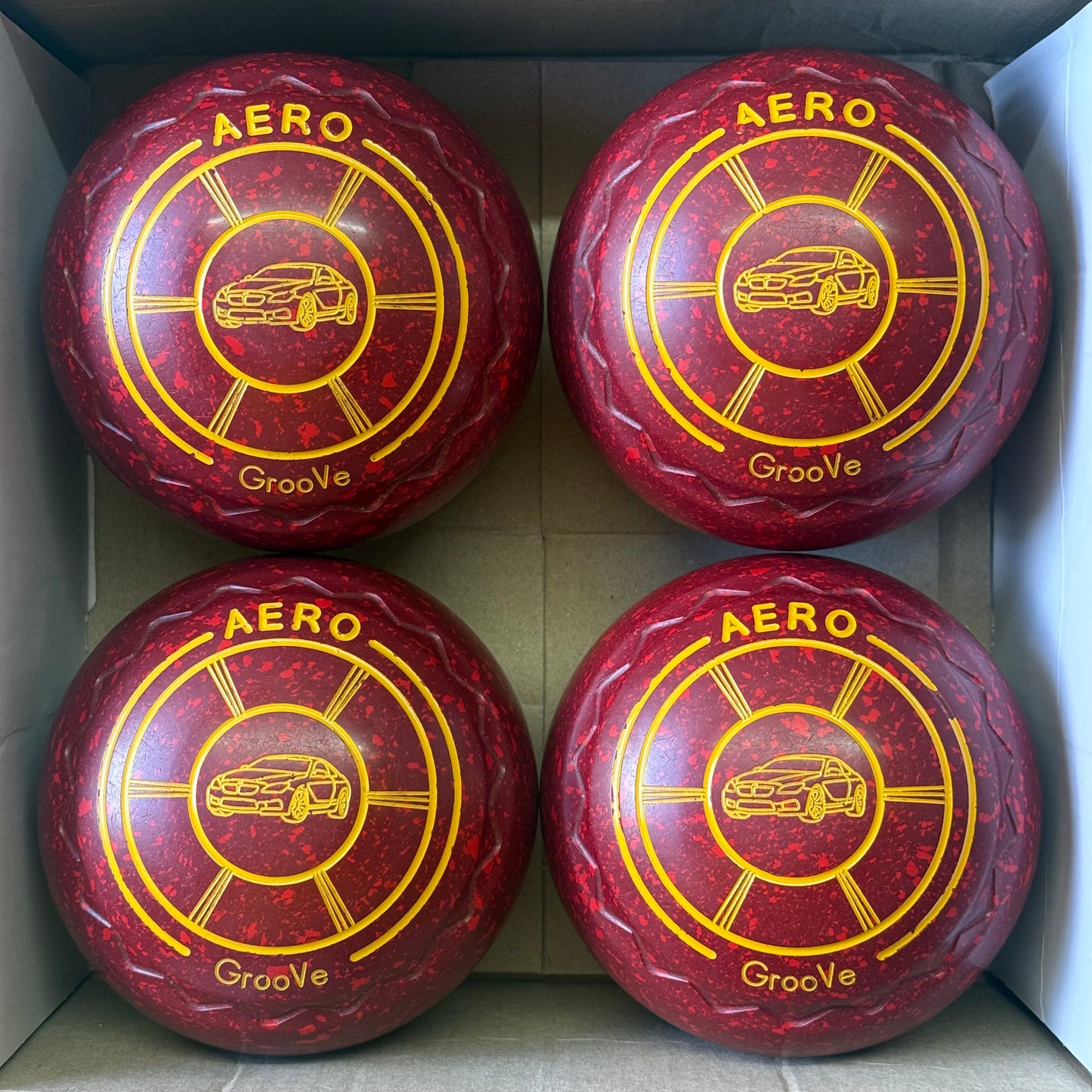 UB2813 Aero Groove - Maroon/Red - Size 4 Heavy (Z-Scoop Grip) - WB25 Stamp