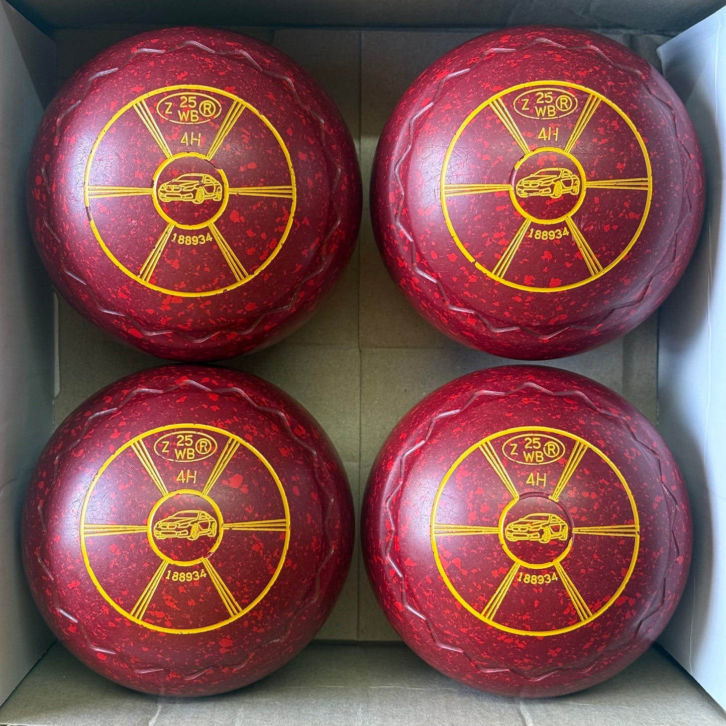 UB2813 Aero Groove - Maroon/Red - Size 4 Heavy (Z-Scoop Grip) - WB25 Stamp
