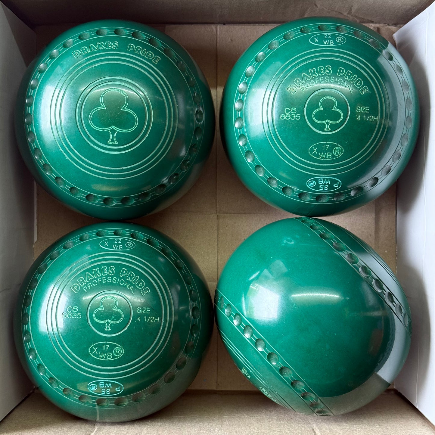 UB2841 Drakes Pride Professional - Green - Size 4.5 Heavy - WB35(Retested) Stamp
