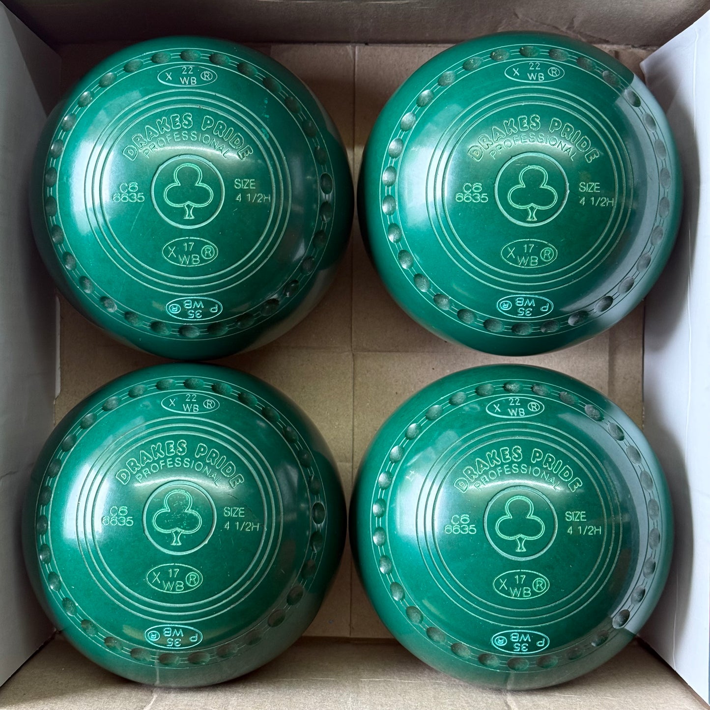 UB2841 Drakes Pride Professional - Green - Size 4.5 Heavy - WB35(Retested) Stamp