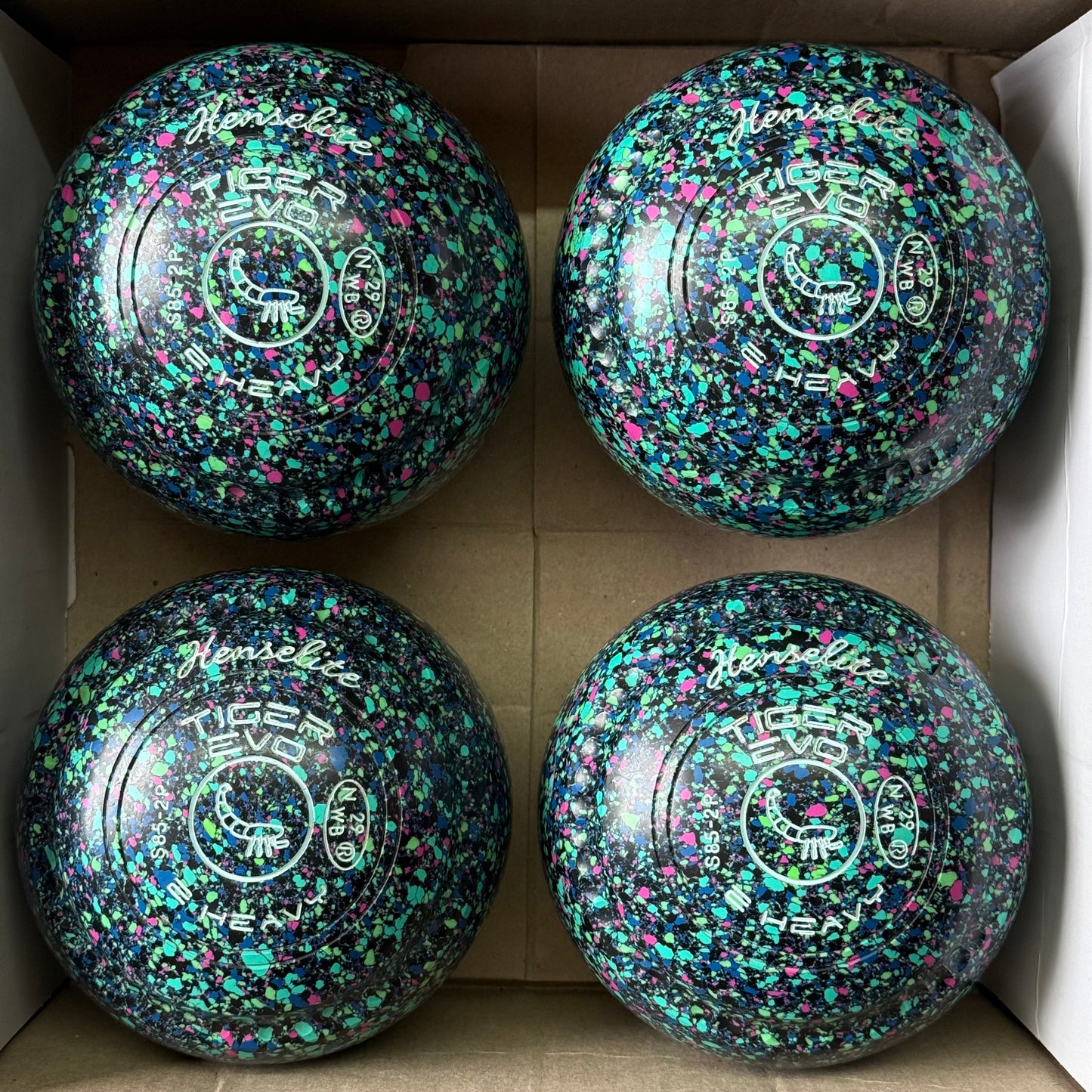 UB2849 Henselite Tiger Evo - Mystic - Size 2 Heavy (Mega Grip) - WB35 Stamp
