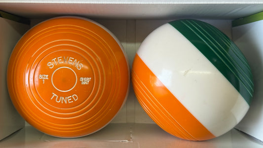 UB2867 Stevens Tuned Short Mat (PAIR) - Green/White/Orange - Size 1