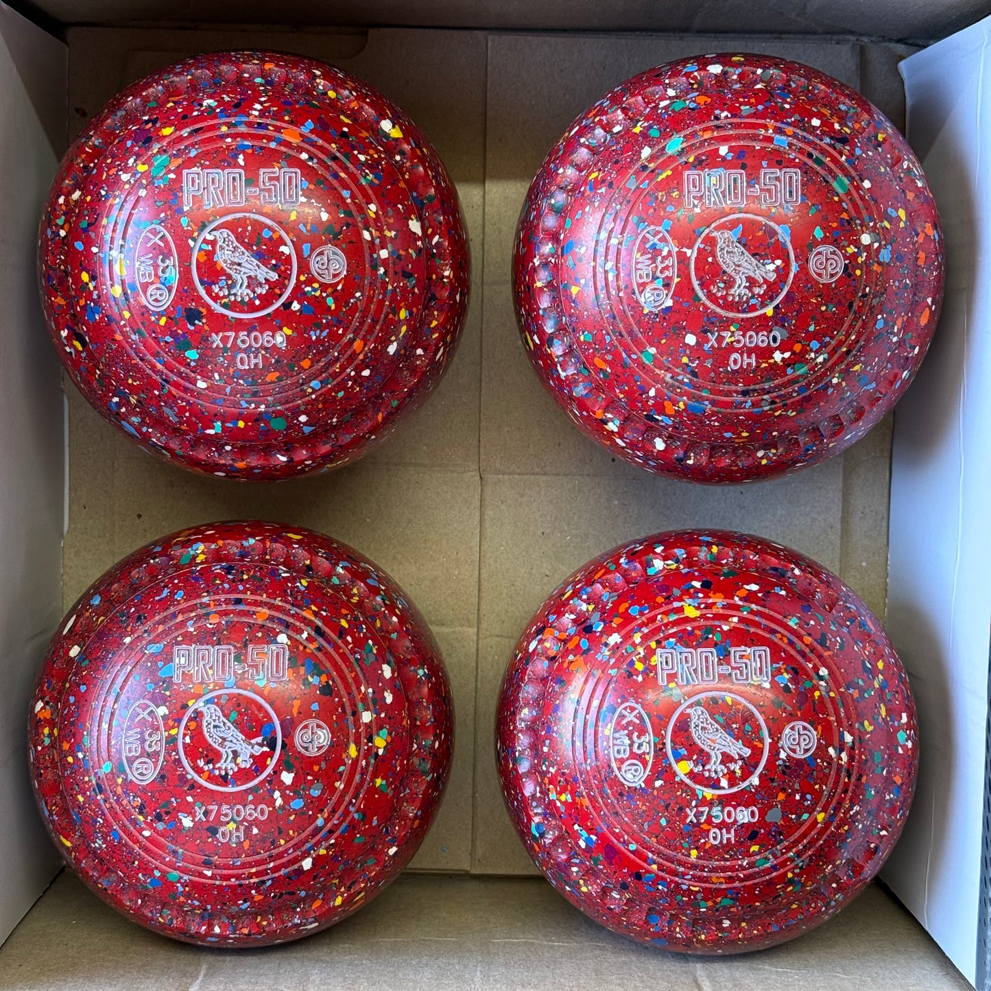 UB2879 Drakes Pride PRO-50 - Red Harlequin - Size 0 Heavy - WB33 Stamp