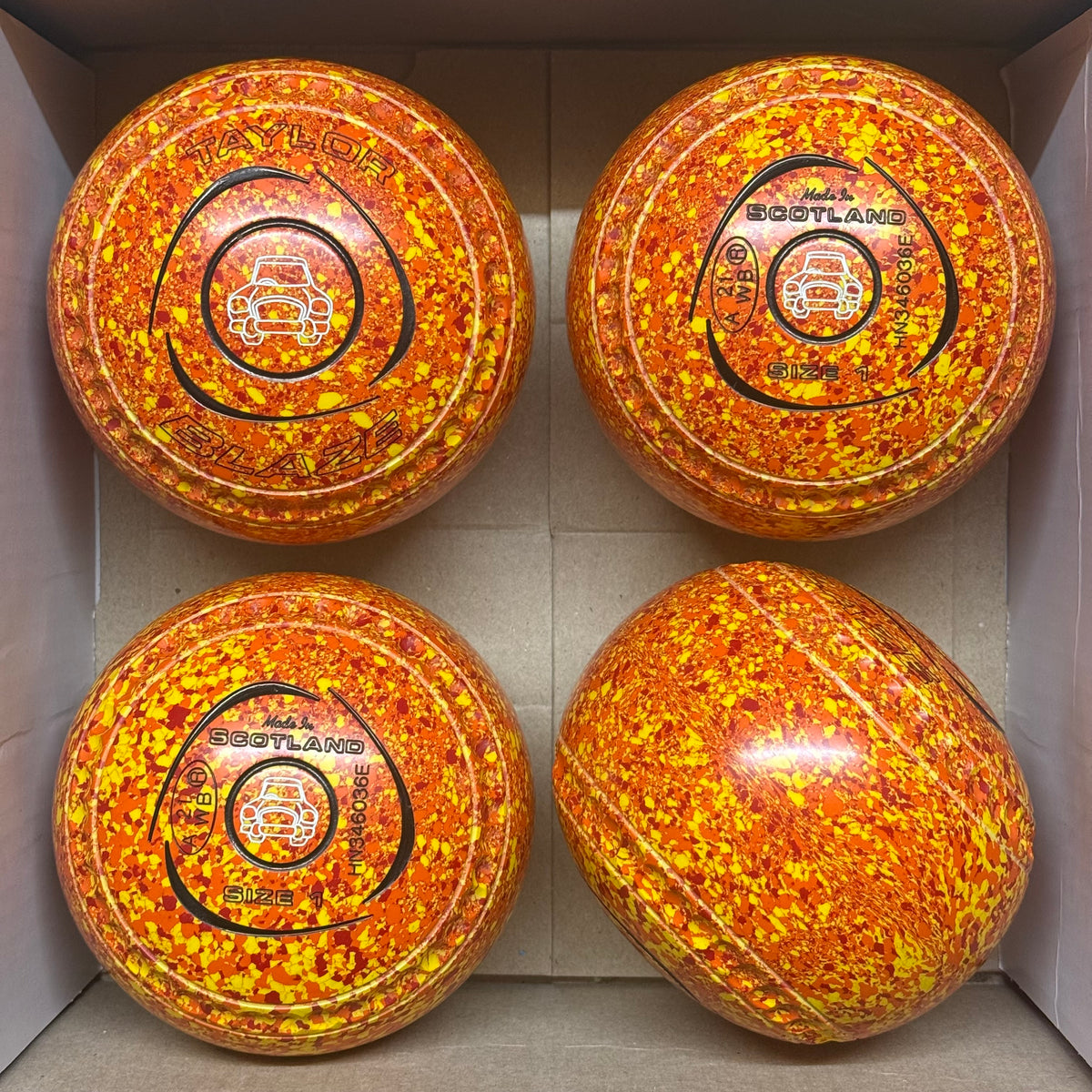 UB2900 Taylor Blaze - Orange/Yellow/Red - Size 1 Heavy - WB21 Stamp