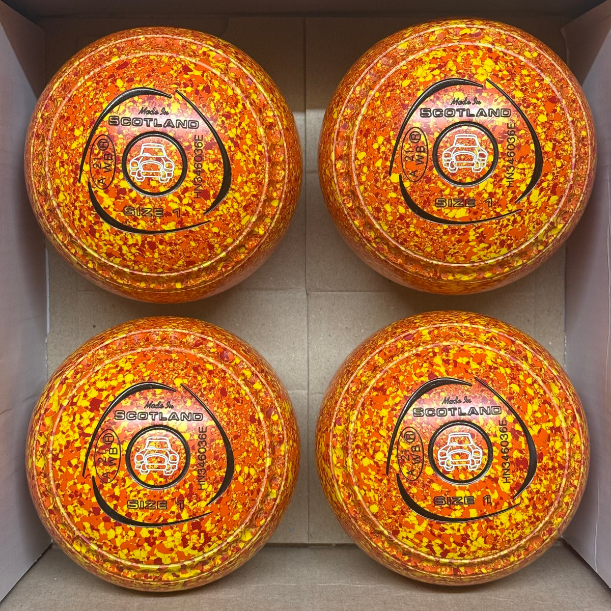 UB2900 Taylor Blaze - Orange/Yellow/Red - Size 1 Heavy - WB21 Stamp
